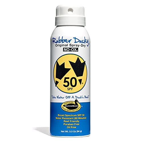 Rubber Ducky SPF 50 Traditional SprayDry Sunscreen for Face and Body