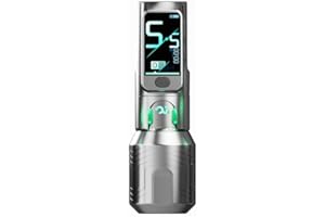 OG PRODUCE Fury II Wireless Tattoo Machine Pen,Tatto Gun Pen with Smart Screen Display,Tattoo Pen with 2300mAH Motor Power Reliable for All Kinds of Needles with 3 Grips (Gray)