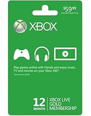 Xbox LIVE 12 Month Gold Membership Card