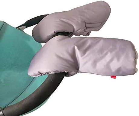 SPRING PARK Lamb Wool Stroller Hand Muff, Winter Anti-Freeze Gloves For