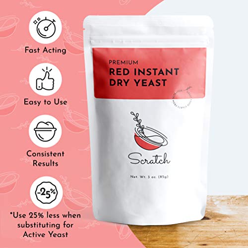 Scratch Red Instant RapidRise Dry Yeast Premium Baking Ingredients