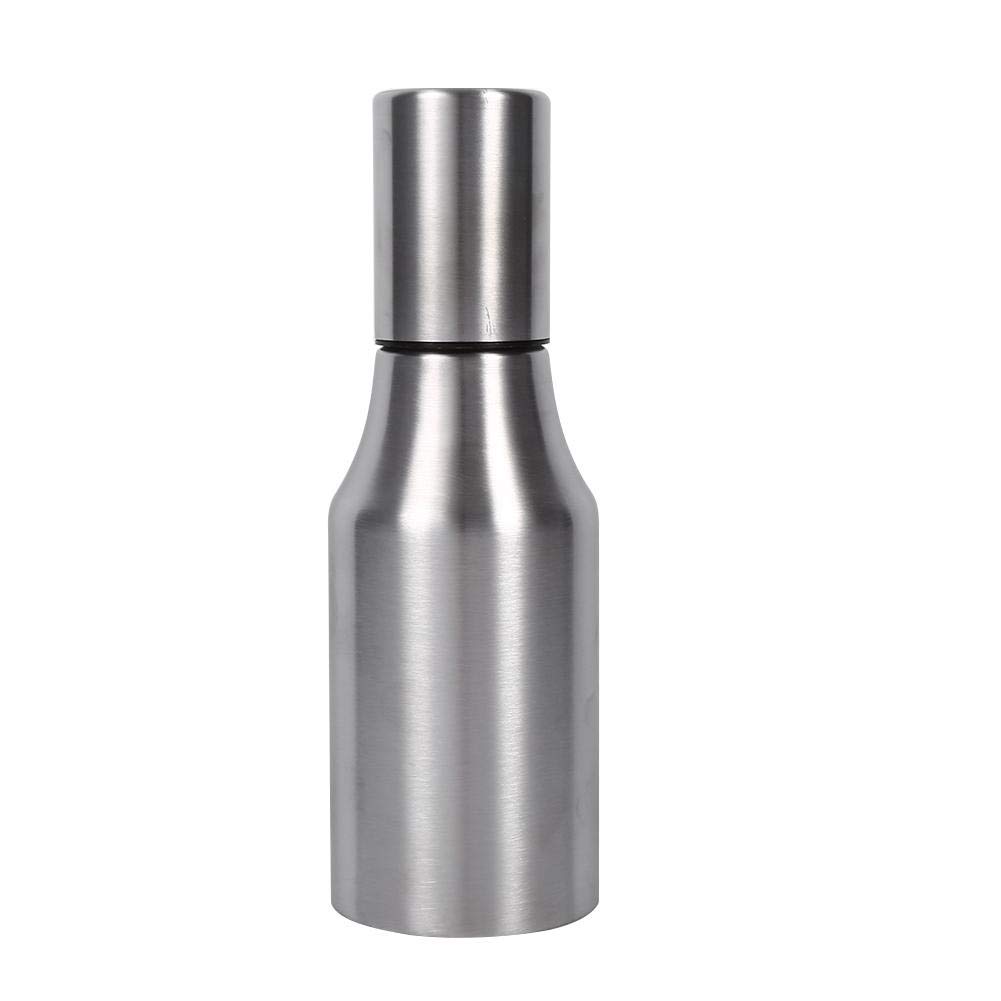 Vikye Oil Bottle, Practical 304 Stainless Steel Oil Pot Can Drizzling Vinegar Dispenser Kitchen Supplies(500ML)