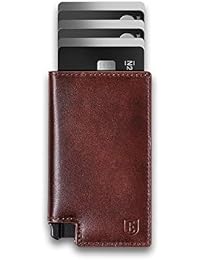 Ekster Parliament - Slim Leather Wallet - RFID Blocking - Quick Card Access (Classic Brown)