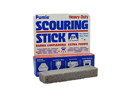 PUMIE Scouring Stick, Heavy Duty Extra Strong Pumice Cleaning Bar, Perfect Pumice Stone for Cleaning Tough Toilet Rings, Bathroom & Kitchen Stains - Scouring Stick on Toilet Bowls, Pool, Tiles(2 Pack)