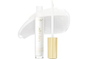 City Beauty City Lips Plumping Lip Gloss Silver Skyline - High-Shine Gloss for Fuller, Younger-Looking Lips | Hydrating & Smoothing Lip Treatment Hyaluronic Acid