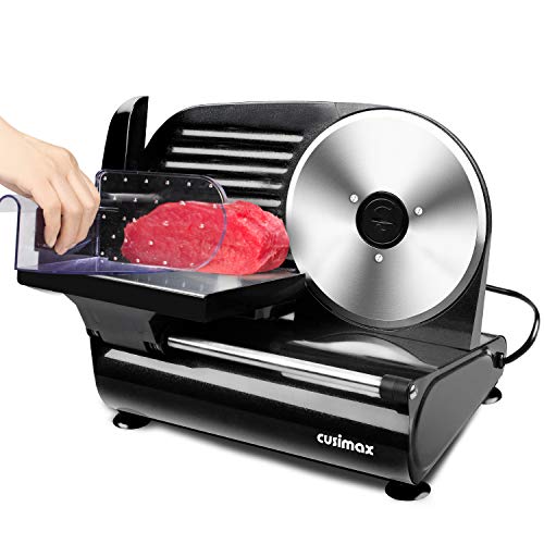 Meat Slicer, CUSIMAX Electric Food Slicer with 7.5” Removable Stainless