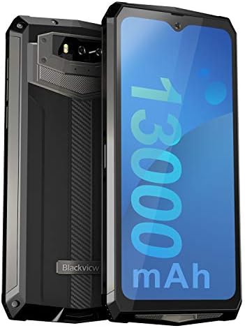 Unlocked Rugged Smartphones, Blackview BV9100 4G LTE 13000mAh Battery Rugged Cell Telephones Android 9.0 IP68 Waterproof Drop Proof, 6.3″ Display screen 4GB+64GB Octa-core Twin SIM for GSM AT&T T-Cell (Gray)