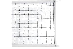 MILKY HOUSE Volleyball Nets, Professional Volleyball Net, Portable Volleyball Replacement Net for Backyard Schoolyard Sports Beach Swimming Pool, Indoor/Outdoor Volleyball Net Set, 32FTX3FT, Poles Not Included