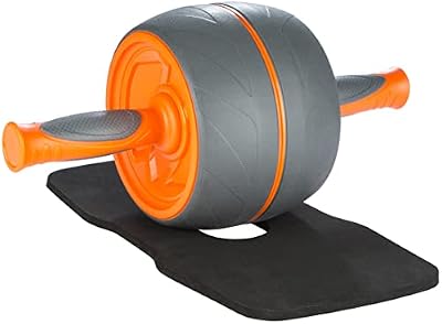 Premium - Aparelho Abdominal com Superfície de Suporte para o Joelho e Manual de Exercícios, Cor Laranja