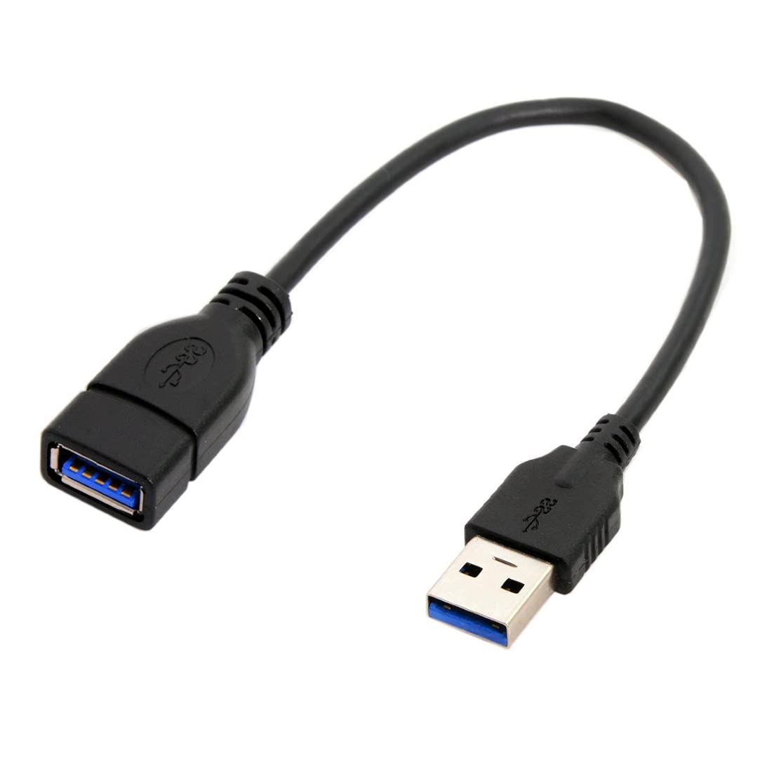 CY USB 3.0 Type-A Male to USB 3.0 Type-A Female Extension Cable 20cm 5Gbps