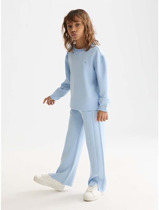 Pantalon de survêtement en Viscose à Jambe Droite