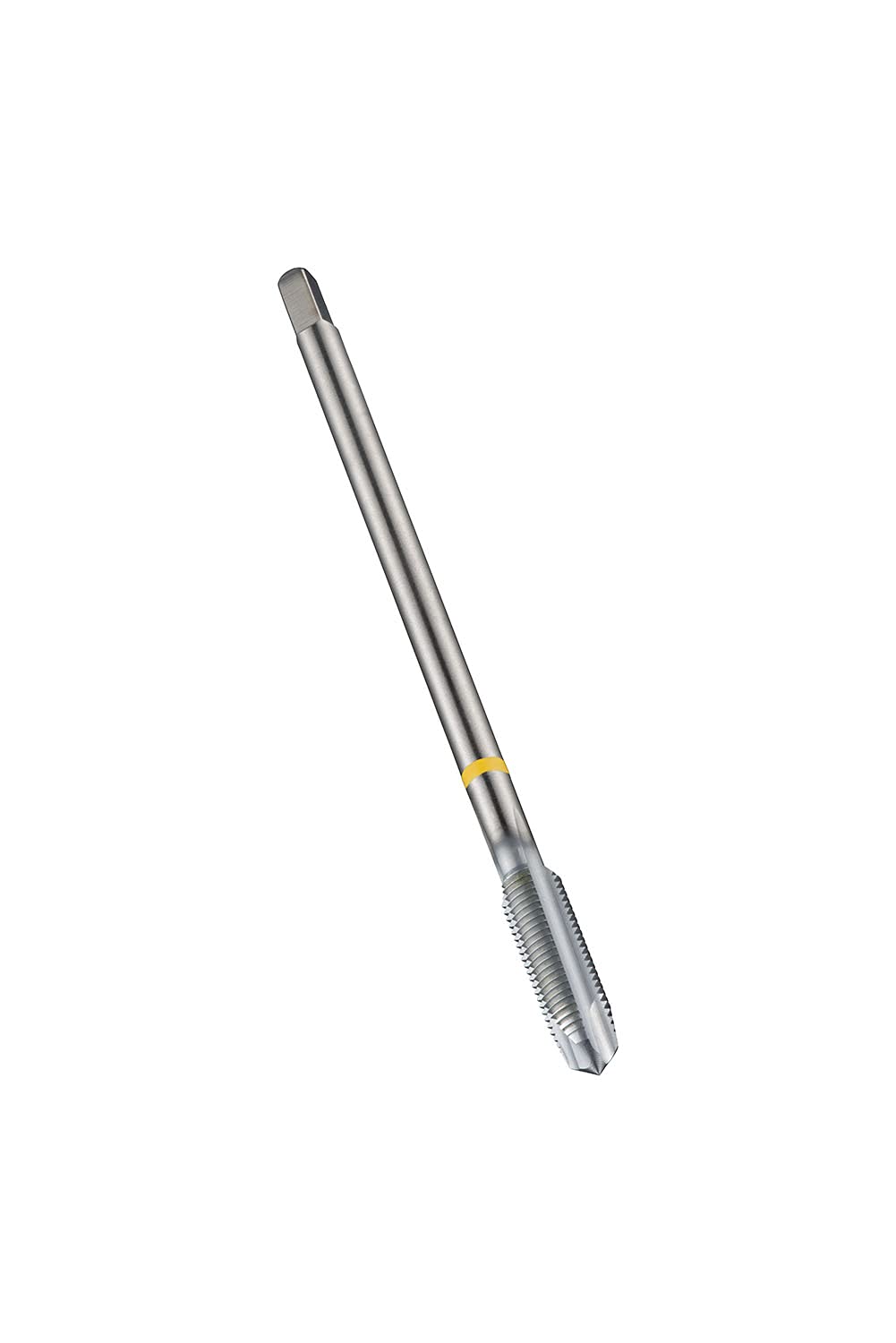 Dormer E299M27X2.0 Series E299 HSS-E-PM Spiral Point Yellow Shark Line Machine Tap Metric Fine with Chrome Nitride Coating, DIN Standard, MF27 x 2.00 mm Thread, 140 mm Length
