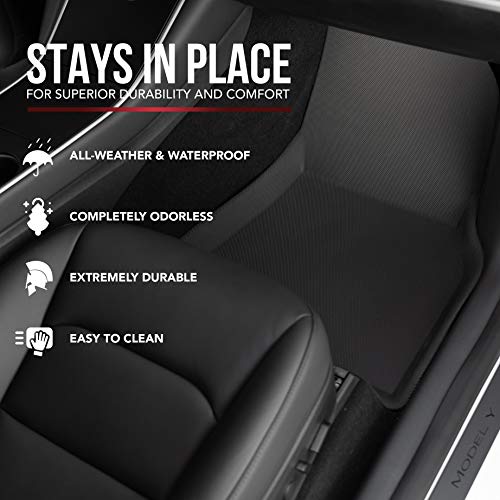 LDCRS Tesla Model Y Floor Mats 2023 2022 2021 All Weather Floor Mats