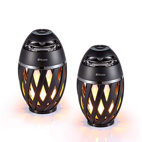 DiKaou LED Flame Speaker Outdoor Portable