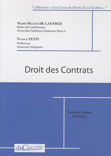 Droit des contrats