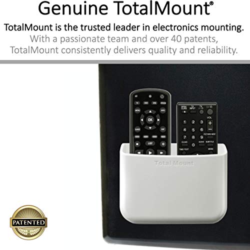 TotalMount Universal Remote Control Holders (Quantity 2 Two Remotes per Holder White