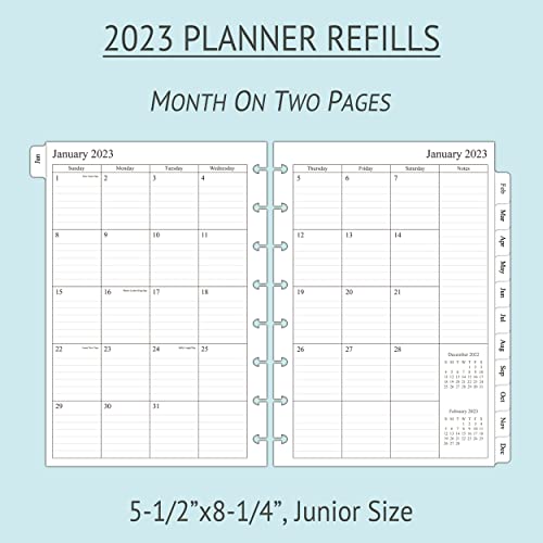 20232024 Weekly & Monthly Planner Refill for 8 Discbound Planners