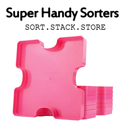 8 Stackable Puzzle Sorting Trays Fit Up to 2000 Pieces Jigsaw Puzzles