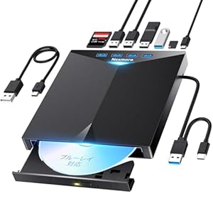 ブルーレイドライブ 外付け 外付けブルーレイプレーヤー blu-ray USB3.0 USB-A＆Type-C両接続