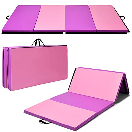Giantex 4'x8'x2" Gymnastics Mat Thick Folding Panel Gym Fitness