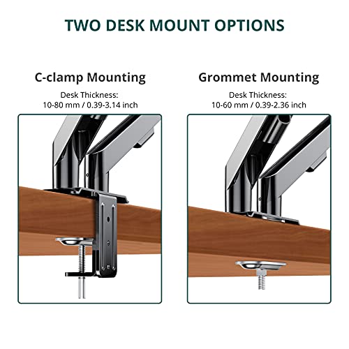 ATUMTEK Dual Monitor Mount Stand Double Monitor Arm Stand for 15" to