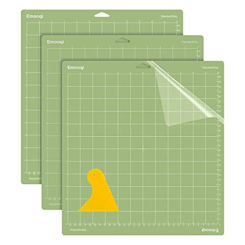 Emooqi Cutting Mat for Cricut Maker/Explore Air 2/Air/One(3pcs, 12x12