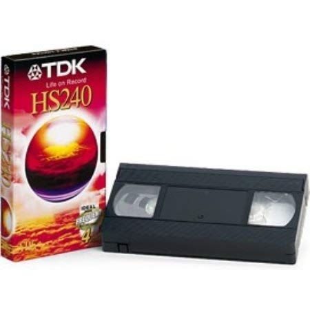 TDK E-HG240 extra high grade video tape with 240 minutes recording, EACH