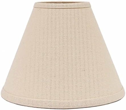 Home Collection by Raghu Farmhouse Solid Buttermilk Lampshade, 6", Cream
