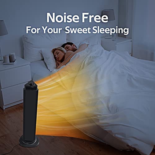 1500W Electric Space Heater for Large Room, 3S Fast Heating Electric Patio Heater, Indoor Heaters with 4 Modes, 90°Oscillation, Portable Outdoor Patio Heater with Overheat & Tip-over Protection