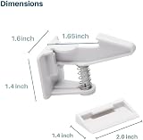 Inaya Cabinet Locks Baby Proofing 8 Pack Easy Install 3M Adhesive No Drilling view 7