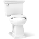 KOHLER Memoirs Stately Continuousclean St Two-Piece Round-Front Toilet, 1.28 Gpf