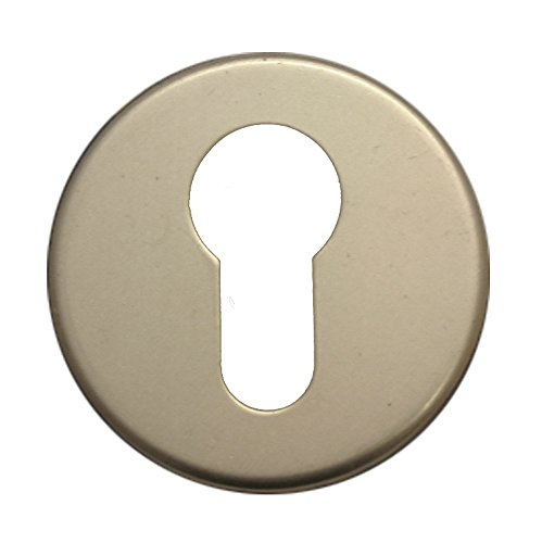 ALPERTEC Anodised Aluminium PZ Rose for Front Door, 40360090 K2 Diameter 52 mm/Aluminium/Silver