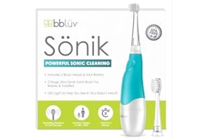 bblüv Sönik - Ultrasonic Baby Toothbrush for Infants and Toddlers - Kids Electric Toothbrush with Smart Timer and LED Light