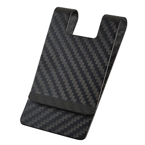 Carbon Fiber Money Clip, CL CARBONLIFE RFID Matt clips for men 3K