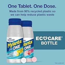 Mylanta One, Lemon Mint Flavor, 50 Count, EcoCare PCR