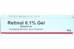 GENERIC Retinol Gel 0.1 Vitamin A Repairs Fine Lines & Wrinkles, Scar Treatment, Age and Sun Spots, Anti-Aging Formula/A-Ret Gel 0.1, 20 Grams