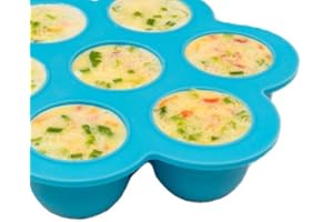 Silicone Egg Bites Molds, Pressure Cooker Accessories Inserts by Sensible Needs - Fits 5, 6, 8 qt Electric Pressure Cooker, Freezer Accessory, Instant Sous Vide Egg Poacher Ring (1-Pack)