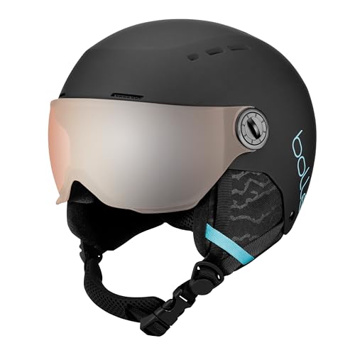 Bolle - Quiz Visor, Black Blue Matte, Orange Gun, Extra Small, Snow Helmets, Unisex, Children