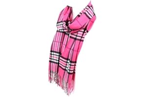 Nollia Plaid Fall/Winter Scarf for Men & Women-Plaid Color Cashmere Feels Acrylic Scarves