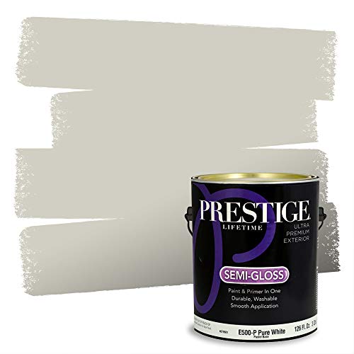 PRESTIGE Paints Exterior Paint and Primer In One, 1-Gallon, Semi-Gloss, Compara…