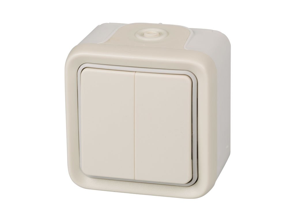 Legrand Plexo – Switch Switch Double Surface (Modern) White