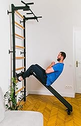 BenchK - Wooden Swedish Ladder Wall Stall Bar