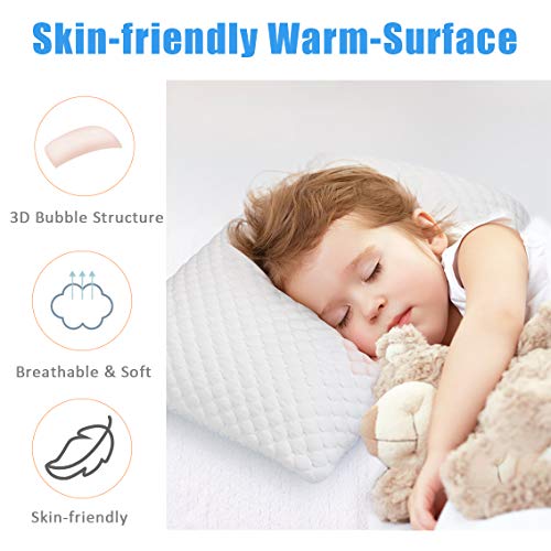 ZPECC Toddler Cooling Pillow Case for Sleeping, Breathable Soft Ice Silk Pillowcase for Night Sweats and Hot Flashes, Q-Max 0.4 Cooling Cover With Hidden Zipper, Machine Washable, Toddler 14\