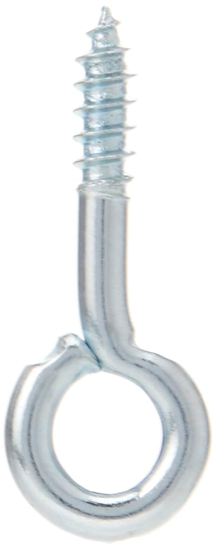 Merriway BH03851 (20 Pcs) Screw In Eye Steel BZP 20mm (3/4 inch) - Pack of 20 Pieces