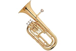 Funion Baritone Horn Outfit B Flat Bb Key Brass Instrument With Case,Mouthpiece
