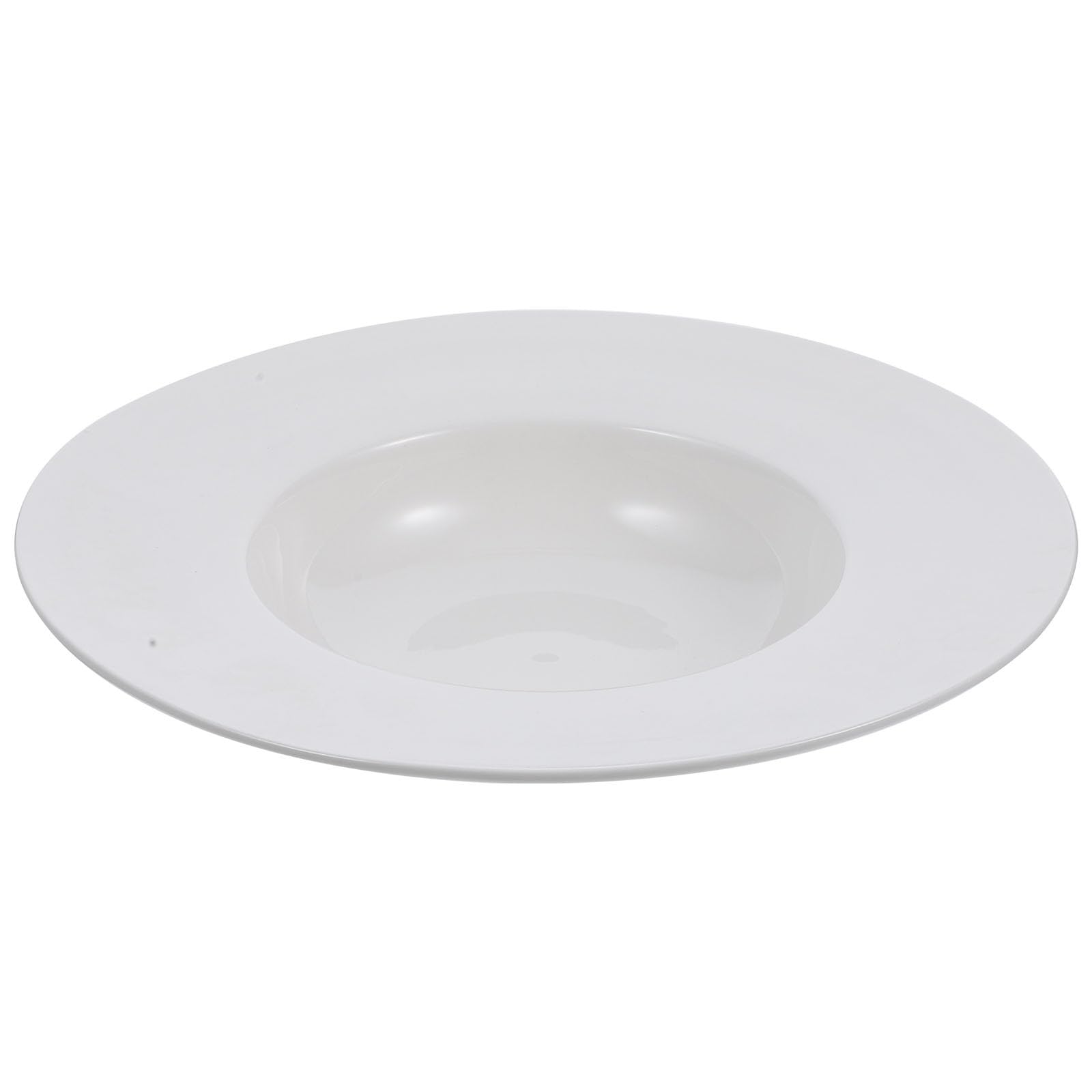 SHERCHPRY Ceramic Pasta Plate 10 Inch European Style Dinner Serving Plate Wide Rim for Pasta Soup Salad Easy to Clean Food Grade Material