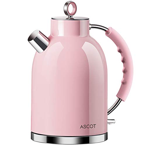 Electric Kettle, ASCOT Stainless Steel Electric Tea Kettle, 1.7QT