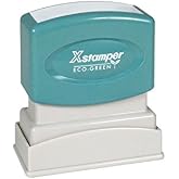 Xstamper Pre-Inked Custom Stamp N10 1/2" x 1-5/8"