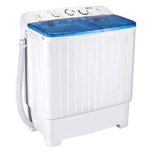 Portable Washing Machine, TACKLIFE 17.6lbs Twin Tub Mini Washing