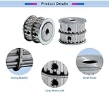 WNJ-TOOL XL-20T Timing Pulley 8/10/12mm Bore 5.08mm Pitch Double Head Aluminum view 5